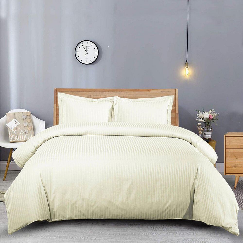 Комплект пододеяльников из 100 % длинноволокнистого хлопка с полосками 600 Egyptian Linens, цвет Ivory
Комплект пододеяльников из 100 % длинноволокнистого хлопка с полосками 600 Egyptian Linens, цвет Ivory