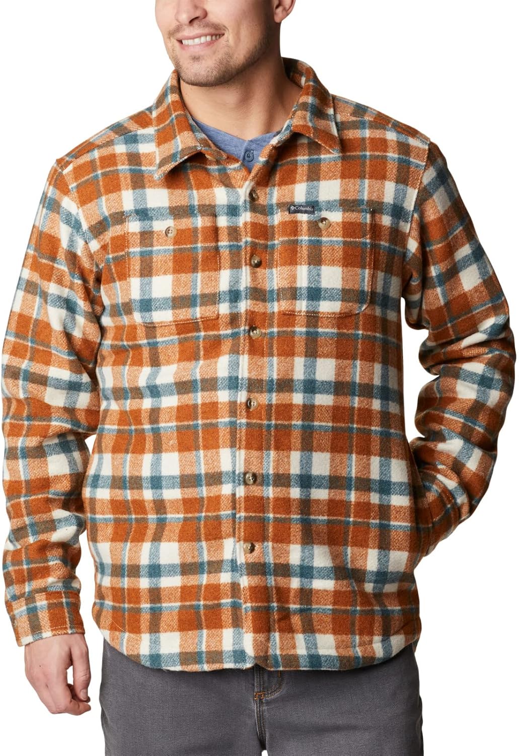 Мужская куртка Columbia Windward Rugged Shirt Jacket, Warm Copper Stair Step Check
Мужская куртка Columbia Windward Rugged Shirt Jacket, Warm Copper Stair Step Check