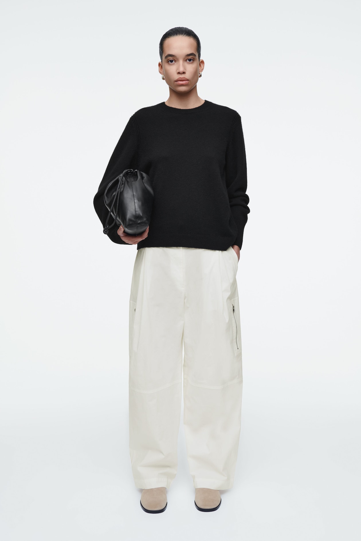 Брюки-карго в стиле utility COS, белый
Брюки-карго в стиле utility COS, белый