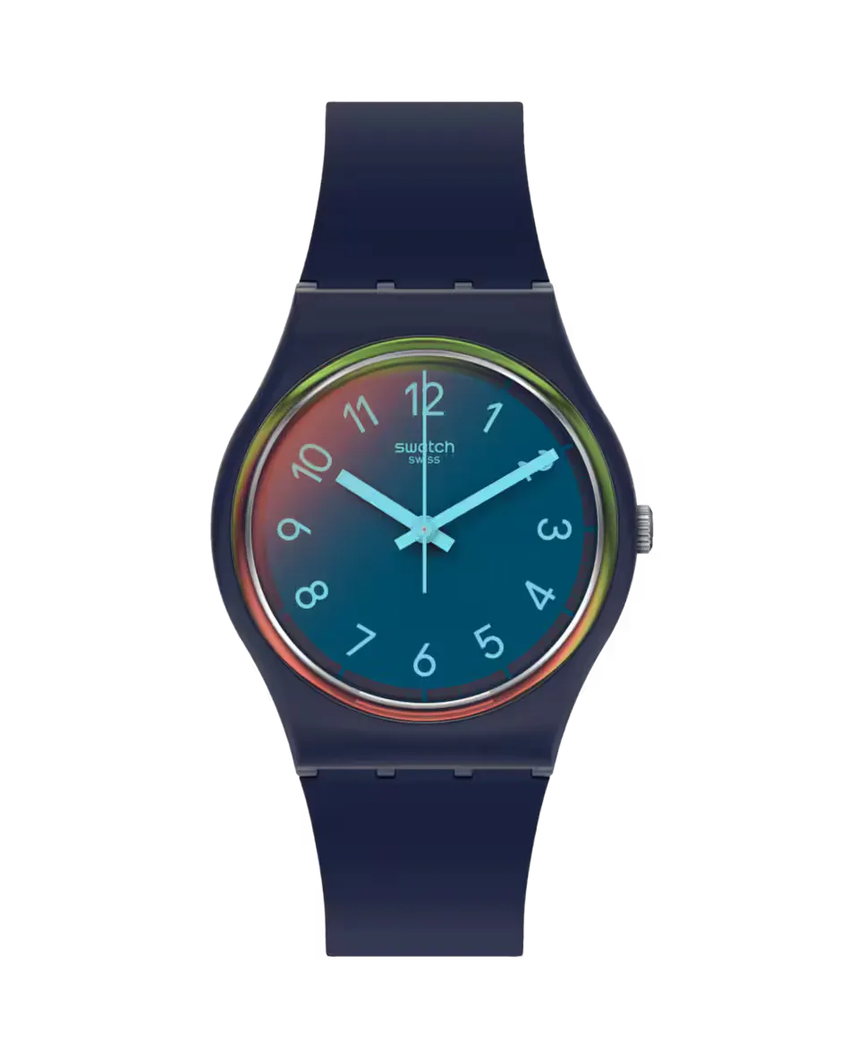 Часы La Night синие с синим ремешком из материала биологического происхождения Swatch 
Часы La Night синие с синим ремешком из материала биологического происхождения Swatch