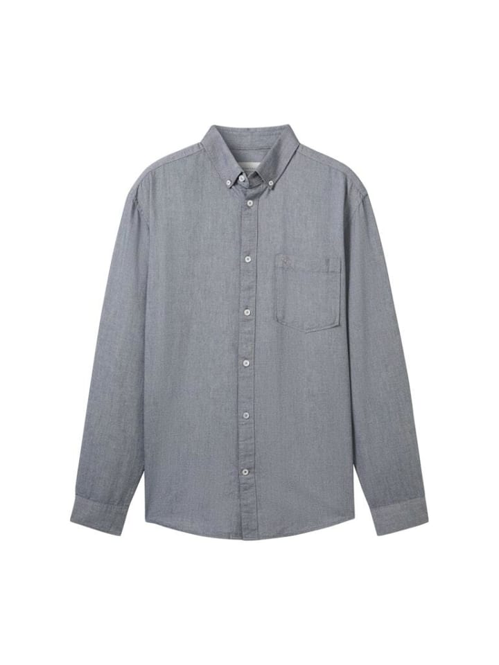 Рубашка Tom Tailor Langarmhemd, цвет navy chambray 
Рубашка Tom Tailor Langarmhemd, цвет navy chambray