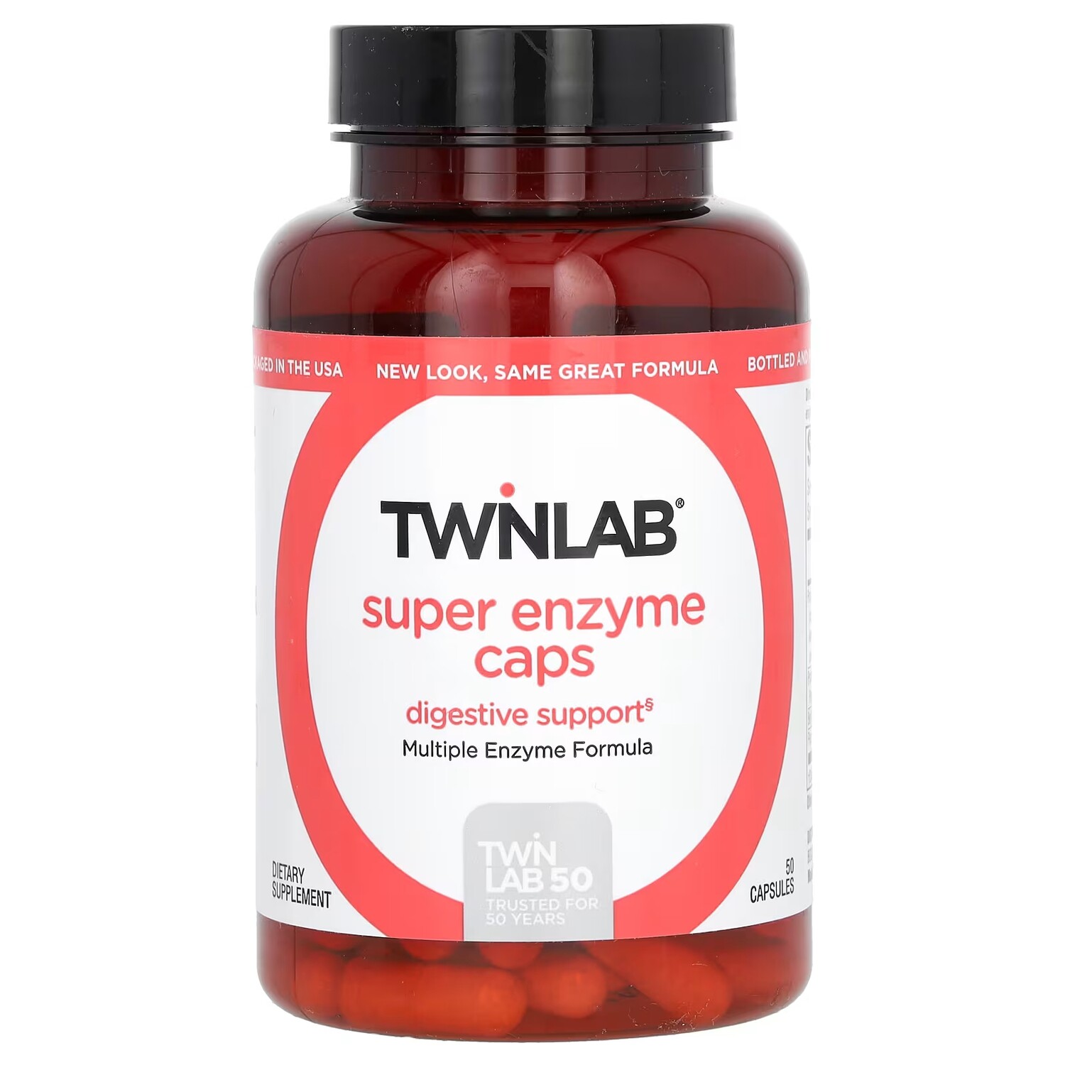 Twinlab Super Enzyme Caps, 50 капсул
Twinlab Super Enzyme Caps, 50 капсул