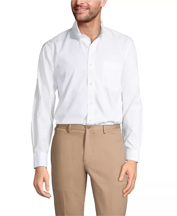 Мужская рубашка строгого кроя из хлопка Supima без утюга с точечным воротником на пуговицах Lands' End, белый
Мужская рубашка строгого кроя из хлопка Supima без утюга с точечным воротником на пуговицах Lands' End, белый