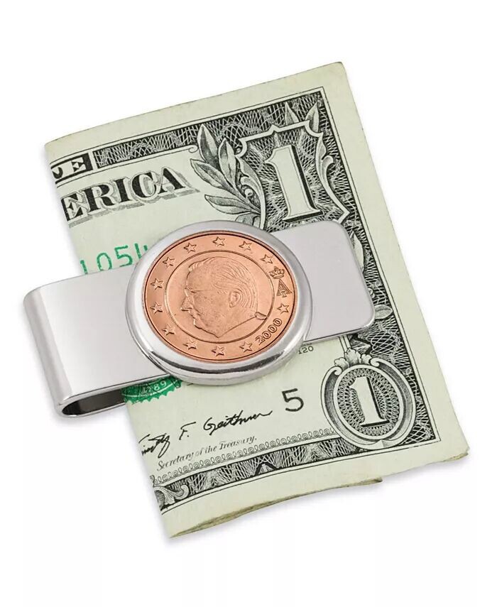 Мужской зажим для монет евро в размере пяти центов с королем Бельгии Альбертом II American Coin Treasures
Мужской зажим для монет евро в размере пяти центов с королем Бельгии Альбертом II American Coin Treasures