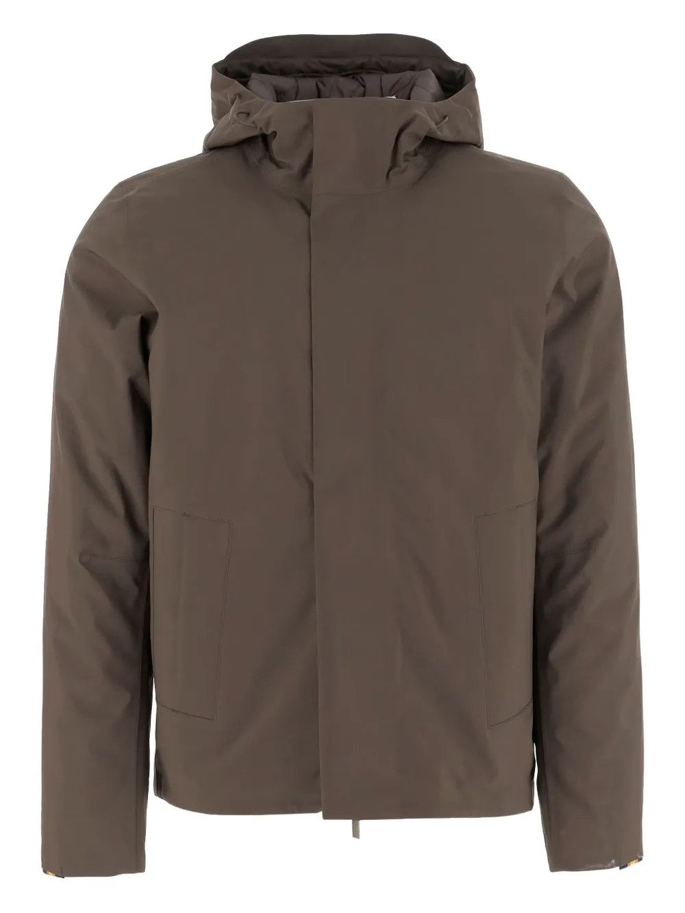 Пальто с высоким воротником и регулируемым капюшоном K-Way, коричневый
Пальто с высоким воротником и регулируемым капюшоном K-Way, коричневый