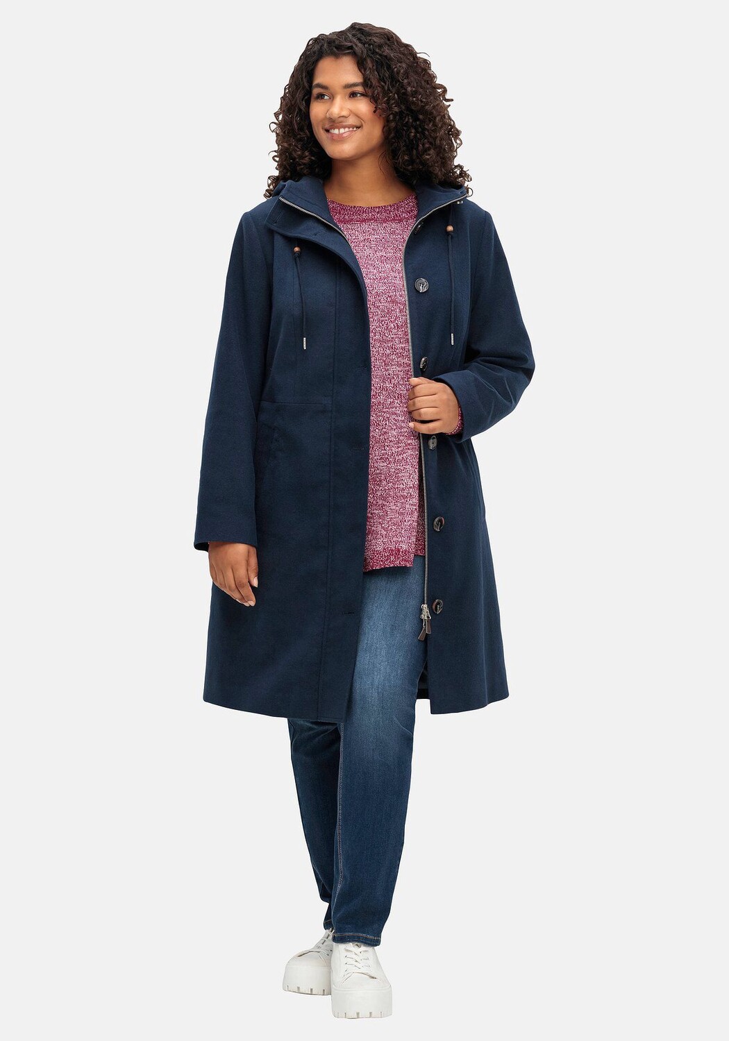 Пальто с капюшоном легкого А-силуэта, с завышенной талией sheego, цвет Nachtblau
Пальто с капюшоном легкого А-силуэта, с завышенной талией sheego, цвет Nachtblau