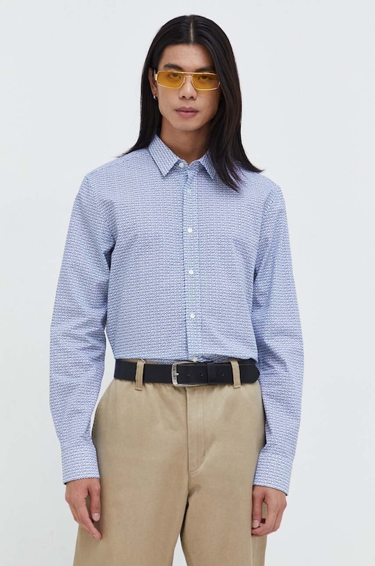 Хлопковая рубашка Hugo, синий
Хлопковая рубашка Hugo, синий