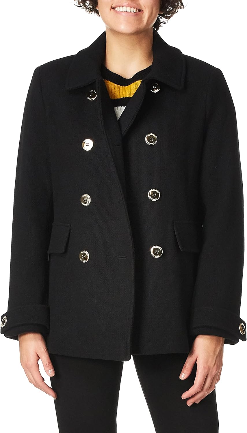 Женское двубортное пальто-пилот Calvin Klein укороченное, черный
Женское двубортное пальто-пилот Calvin Klein укороченное, черный