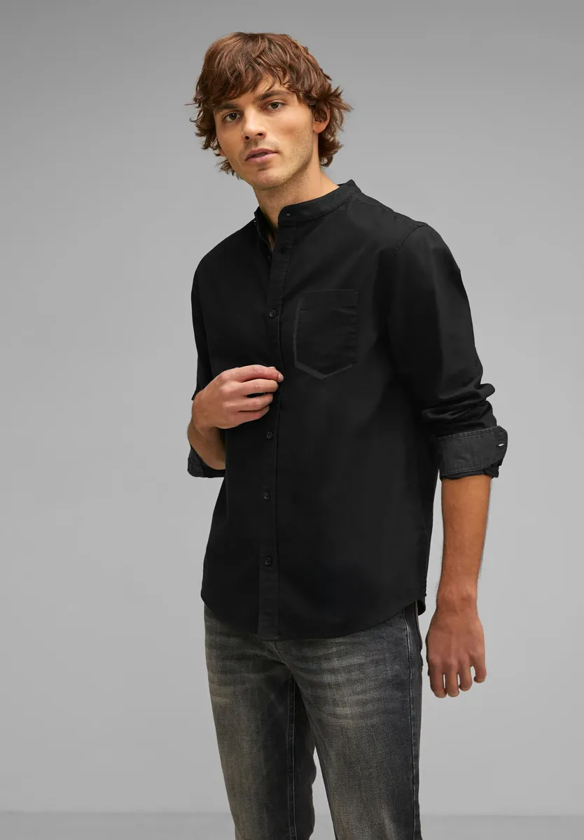 STREET ONE МУЖСКАЯ рубашка с длинными рукавами и нагрудным карманом Street One Men, черный
STREET ONE МУЖСКАЯ рубашка с длинными рукавами и нагрудным карманом Street One Men, черный