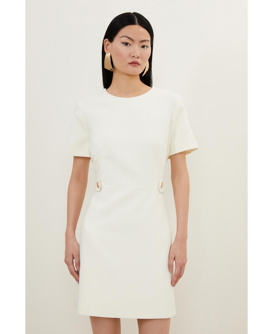 Женское приталенное мини-платье Karen Millen, Cream
Женское приталенное мини-платье Karen Millen, Cream