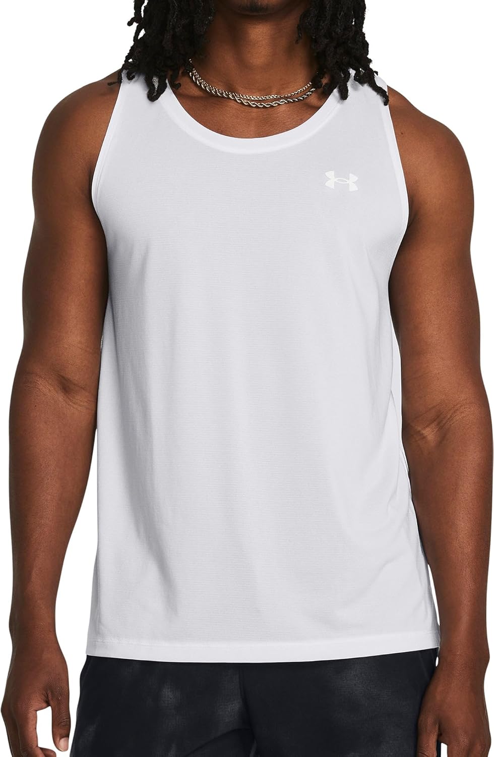 Майка Under Armour Threadborne Streaker для мужчин, White/Reflective - 100
Майка Under Armour Threadborne Streaker для мужчин, White/Reflective - 100