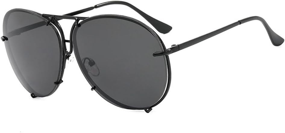 Ретро женские солнцезащитные очки большого размера с круглым оправой, мужские модные солнцезащитные очки в металлической оправе с защитой от УФ-излучения UV400 TKKTLLT, Black Black
Ретро женские солнцезащитные очки большого размера с круглым оправой, мужские модные солнцезащитные очки в металлической оправе с защитой от УФ-излучения UV400 TKKTLLT, Black Black