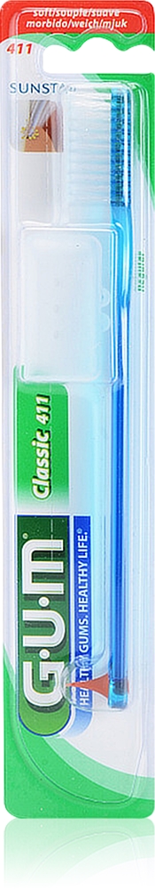 Классическая обычная зубная щетка мягкая G.U.M, 1 шт
Классическая обычная зубная щетка мягкая G.U.M, 1 шт