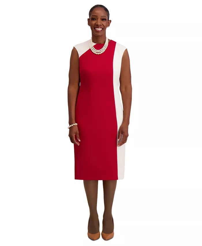 Женское платье с каплевидными рукавами и цветными блоками, обычные и плюс размеры Kasper, красный
Женское платье с каплевидными рукавами и цветными блоками, обычные и плюс размеры Kasper, красный