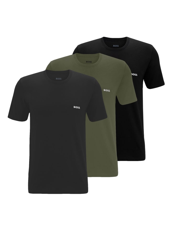 Набор из 3 разноцветных футболок с круглым вырезом
Набор из 3 разноцветных футболок с круглым вырезом