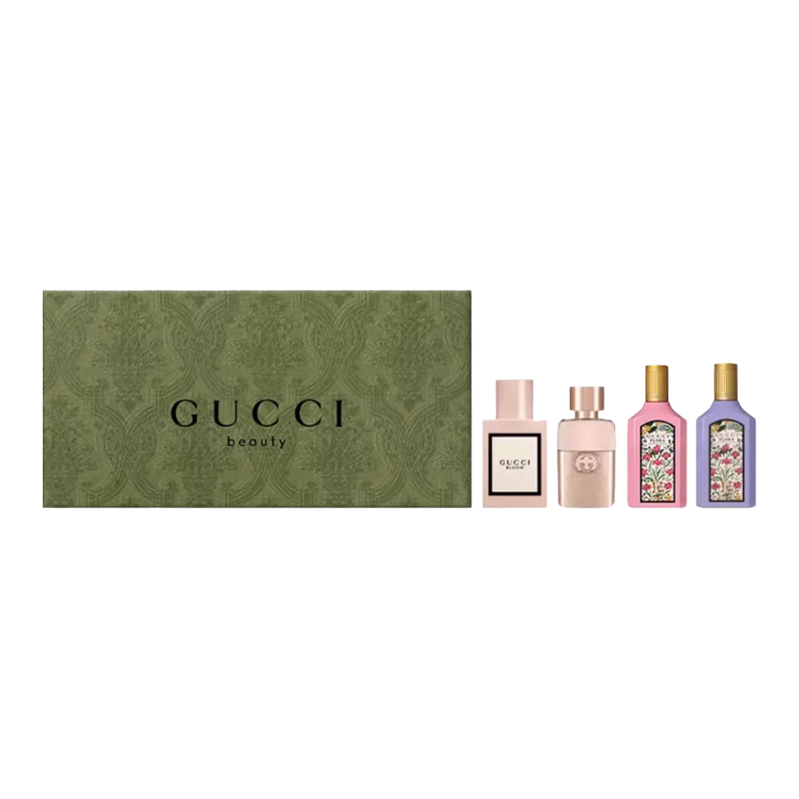 Мини-подарочный набор парфюмерных пробников eau de parfum eau de toilette 5мл*4 GUCCI
Мини-подарочный набор парфюмерных пробников eau de parfum eau de toilette 5мл*4 GUCCI