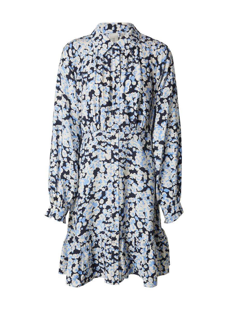Платье рубашка YAS Shirt Dress YASIVANA, цвет marine blue/light blue 
Платье рубашка YAS Shirt Dress YASIVANA, цвет marine blue/light blue