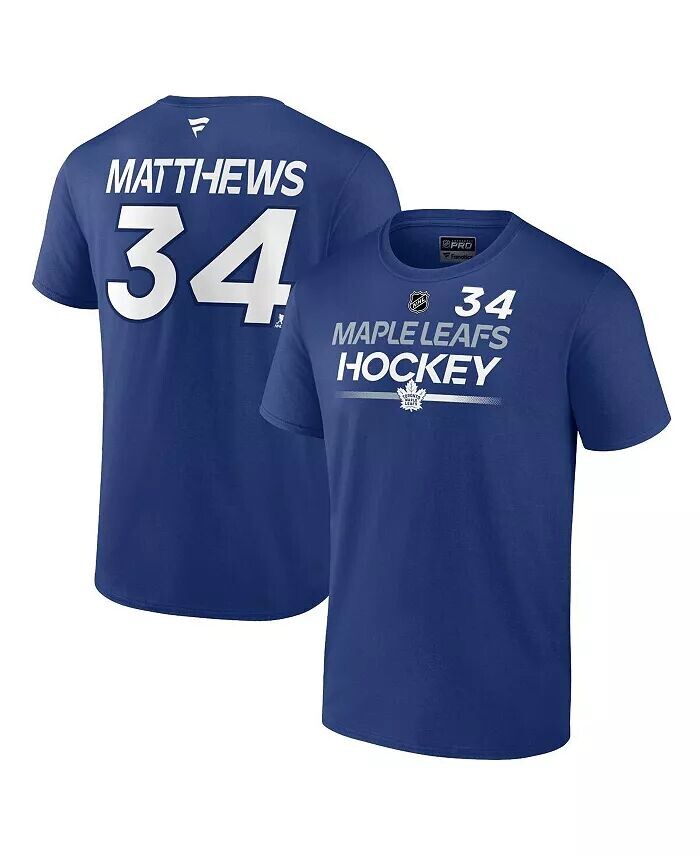 Мужская синяя футболка Auston Matthews Toronto Maple Leafs Authentic Pro Prime с именем и номером Fanatics, синий
Мужская синяя футболка Auston Matthews Toronto Maple Leafs Authentic Pro Prime с именем и номером Fanatics, синий