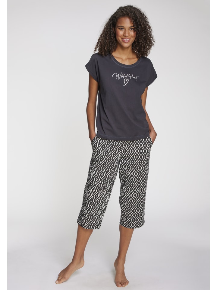 VIVANCE DREAMS Брюки-капри с черно-белым узором
VIVANCE DREAMS Брюки-капри с черно-белым узором