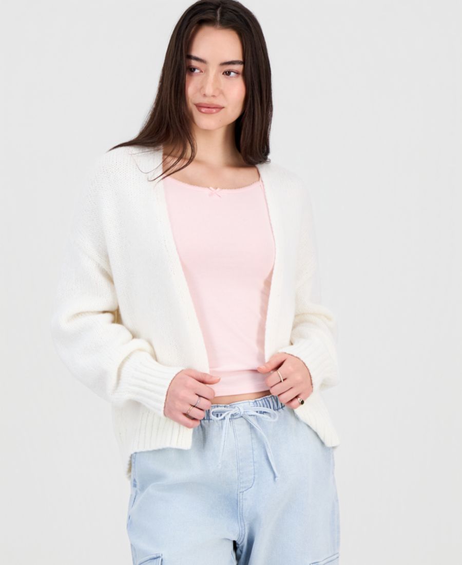 Уютный кардиган с открытой передней частью для подростков Hippie Rose, White
Уютный кардиган с открытой передней частью для подростков Hippie Rose, White