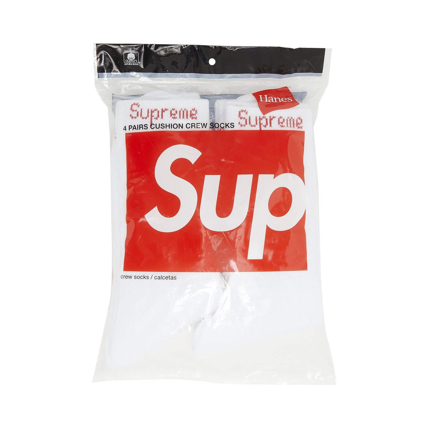 Носки Supreme x Hanes Crew (4 шт.), Белые
Носки Supreme x Hanes Crew (4 шт.), Белые