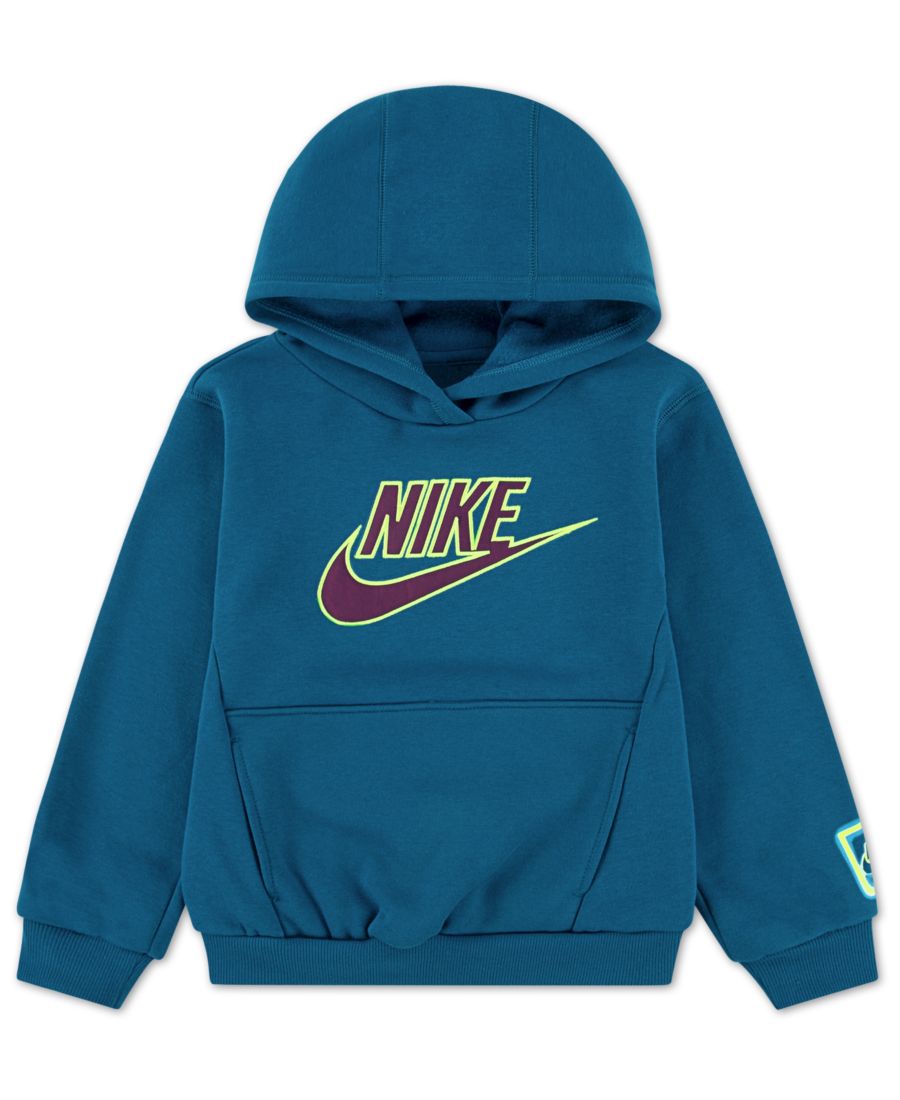 Детская толстовка с длинными рукавами Glow with Me Sportswear для мальчиков 4-7 лет Nike, Blue/Green Abyss
Детская толстовка с длинными рукавами Glow with Me Sportswear для мальчиков 4-7 лет Nike, Blue/Green Abyss