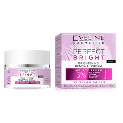 Perfect Bright Осветляющий и антивозрастной ночной крем 50 мл Eveline
Perfect Bright Осветляющий и антивозрастной ночной крем 50 мл Eveline