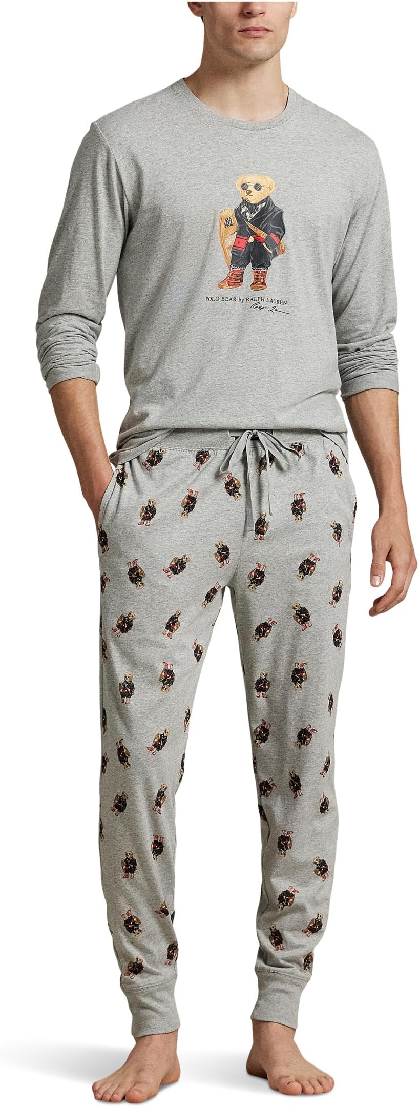 Мужская пижама с длинным рукавом и брюки-джоггеры Polo Ralph Lauren, Grey
Мужская пижама с длинным рукавом и брюки-джоггеры Polo Ralph Lauren, Grey