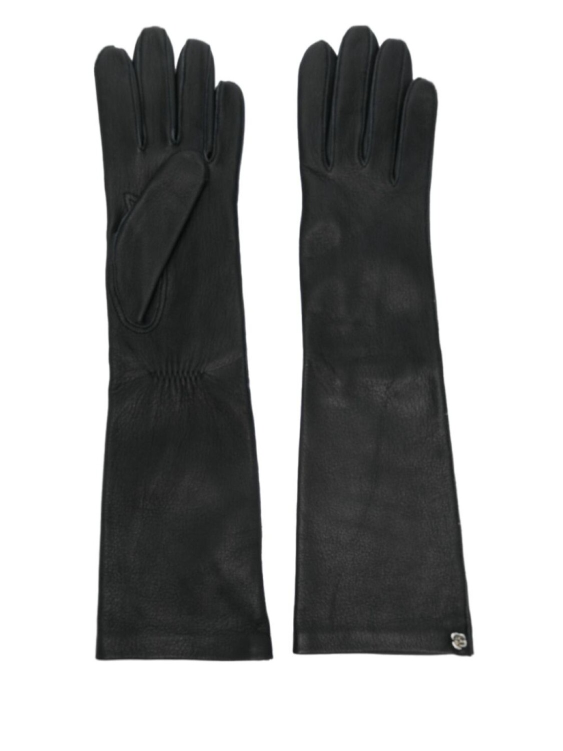 Кожаные перчатки Magda Butrym с розовыми вставками, черный
Кожаные перчатки Magda Butrym с розовыми вставками, черный