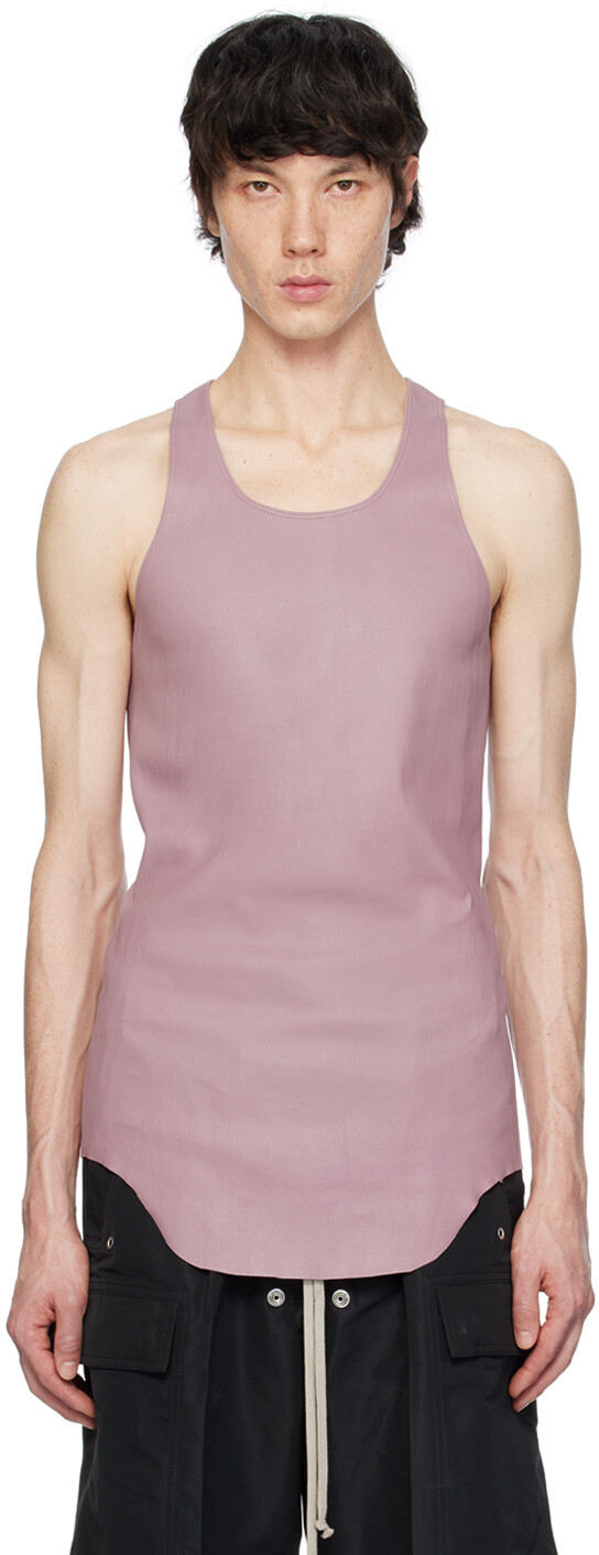 Розовая майка с овальным вырезом Rick Owens
Розовая майка с овальным вырезом Rick Owens