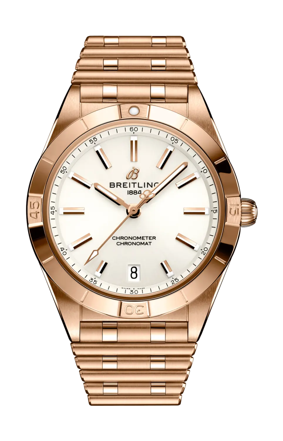 Часы Breitling Chronomat automatic из розового золота 36 мм
Часы Breitling Chronomat automatic из розового золота 36 мм