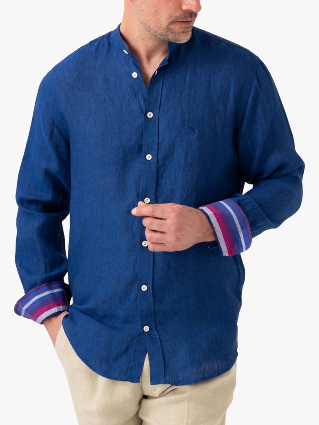 Льняная полосатая рубашка африканский кикой с воротником гранд KOY, Royal Blue
Льняная полосатая рубашка африканский кикой с воротником гранд KOY, Royal Blue