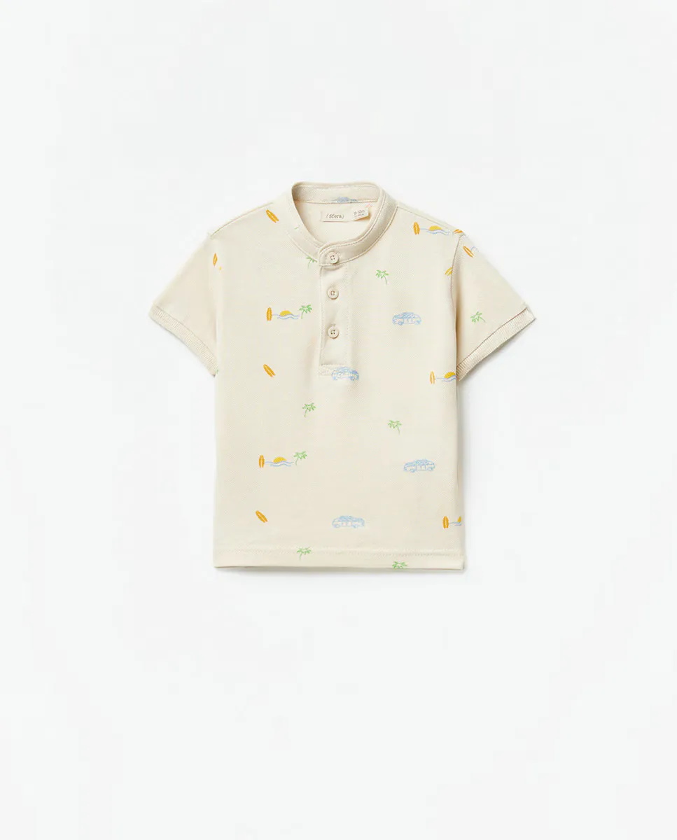 Рубашка поло с принтом Sfera, бежевый
Рубашка поло с принтом Sfera, бежевый