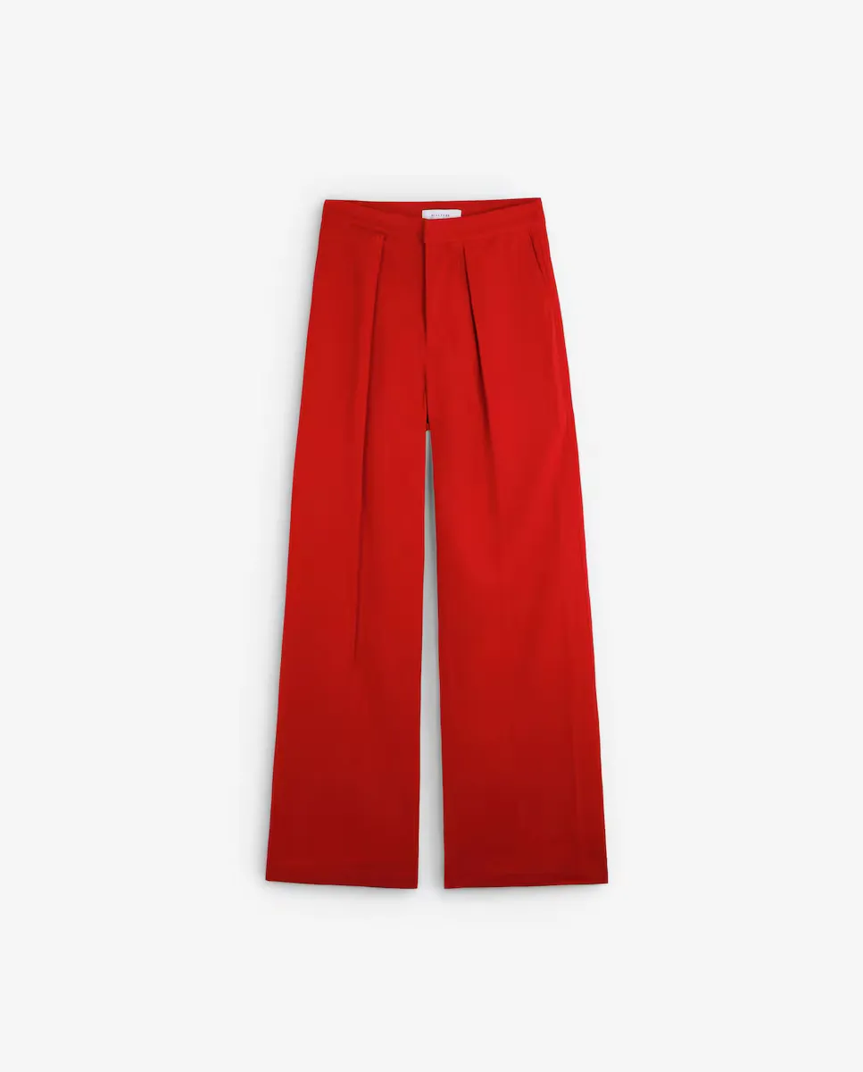 Женские брюки с завышенной талией и складками Scalpers, красный
Женские брюки с завышенной талией и складками Scalpers, красный