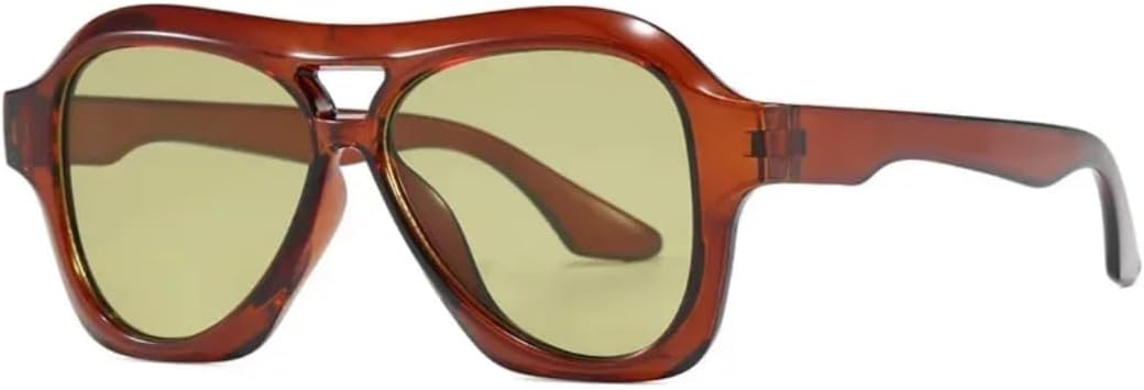 Солнцезащитные очки с защитой UV400 | Увеличенные двойные перемычки, цвет "желе" в стиле панк | Для женщин и мужчин, для занятий спортом на открытом воздухе и вождения DSVIGF, Tea Green
Солнцезащитные очки с защитой UV400 | Увеличенные двойные перемычки, цвет "желе" в стиле панк | Для женщин и мужчин, для занятий спортом на открытом воздухе и вождения DSVIGF, Tea Green