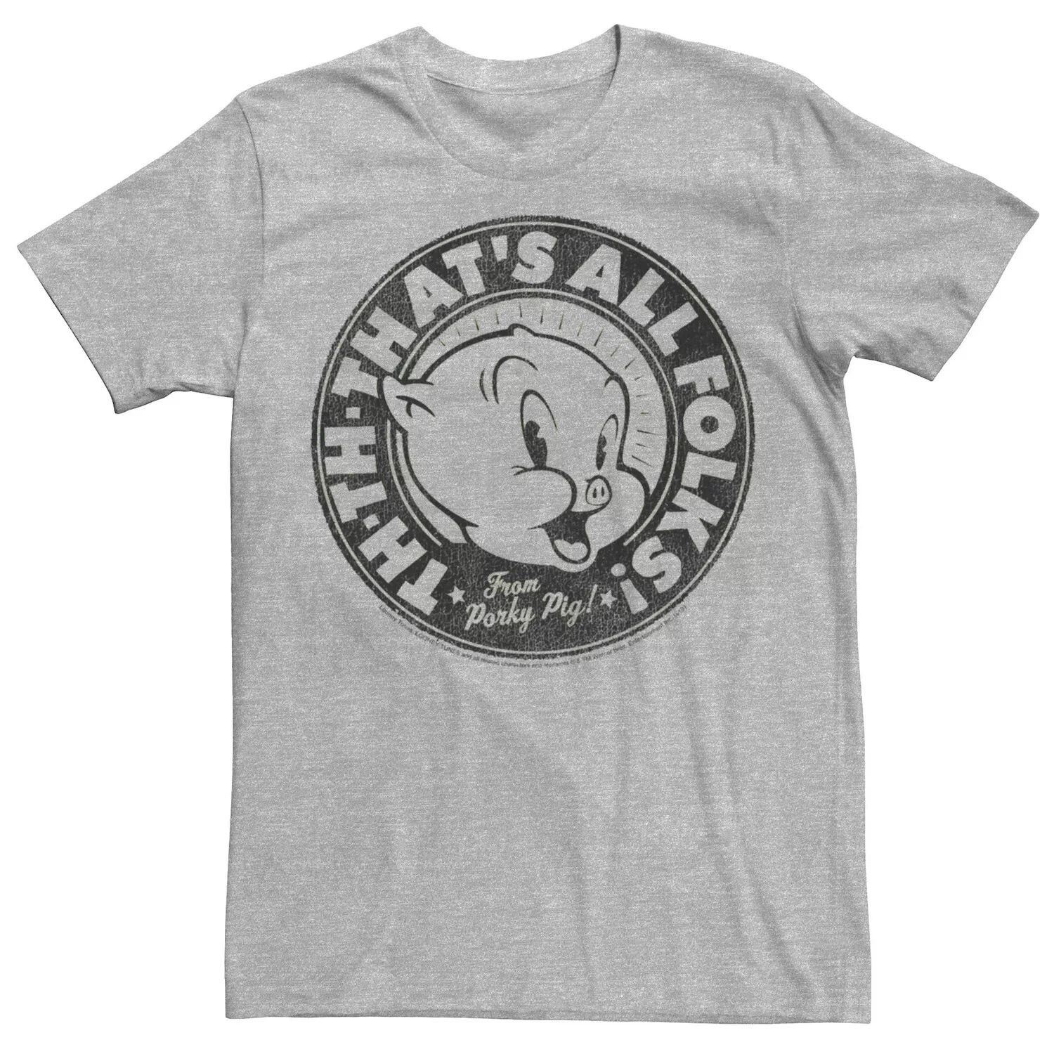 Мужская футболка Lonney Tunes Porky Pig It’s All Folks с портретом Licensed Character
Мужская футболка Lonney Tunes Porky Pig It’s All Folks с портретом Licensed Character