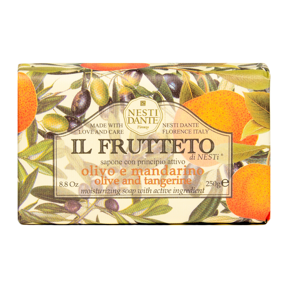 Мыло с оливковым маслом и мандаринами pure olive oil & tangerine soap bar Nesti Dante, вес 250 гр.
Мыло с оливковым маслом и мандаринами pure olive oil & tangerine soap bar Nesti Dante, вес 250 гр.