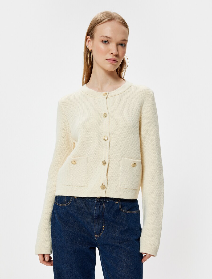 Вязаный кардиган Koton, белый
Вязаный кардиган Koton, белый