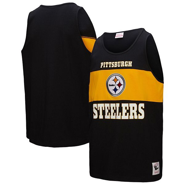 Мужская черная футболка-майка Pittsburgh Steelers retro colorblock Mitchell & Ness
Мужская черная футболка-майка Pittsburgh Steelers retro colorblock Mitchell & Ness