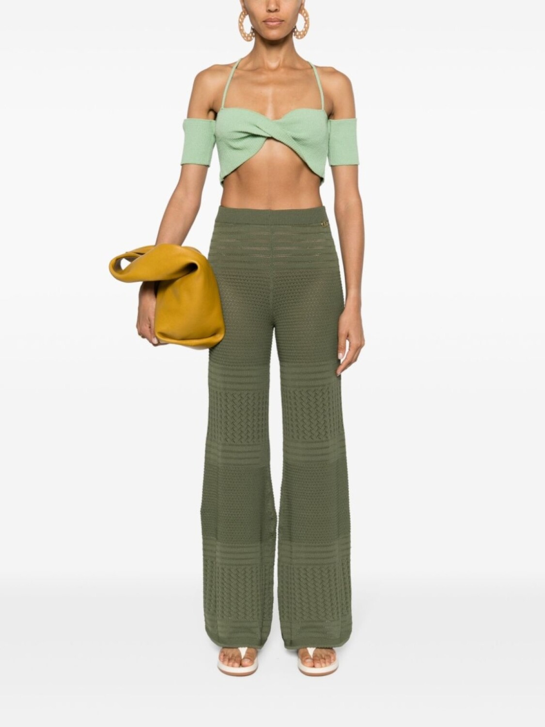 TWINSET широкие брюки, зеленый
TWINSET широкие брюки, зеленый