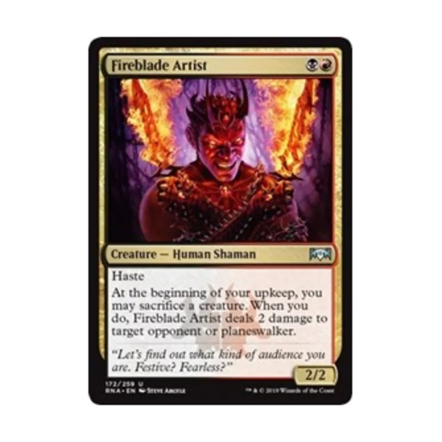 CCG Художник огненного клинка (U), MTG - Ravnica Allegiance
CCG Художник огненного клинка (U), MTG - Ravnica Allegiance