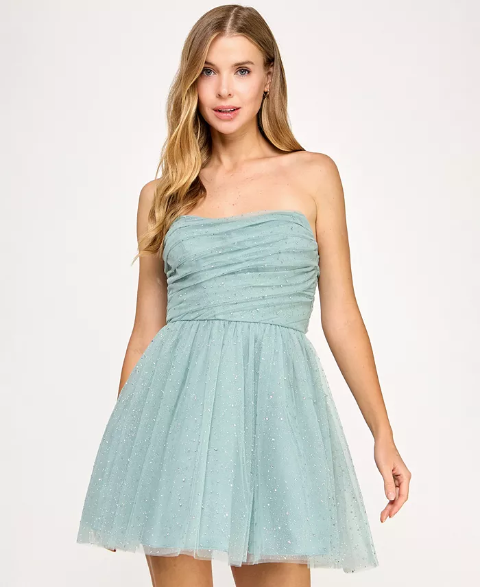 Короткое платье с блестками и плиссе для юниоров SENI & CADE, зеленый
Короткое платье с блестками и плиссе для юниоров SENI & CADE, зеленый