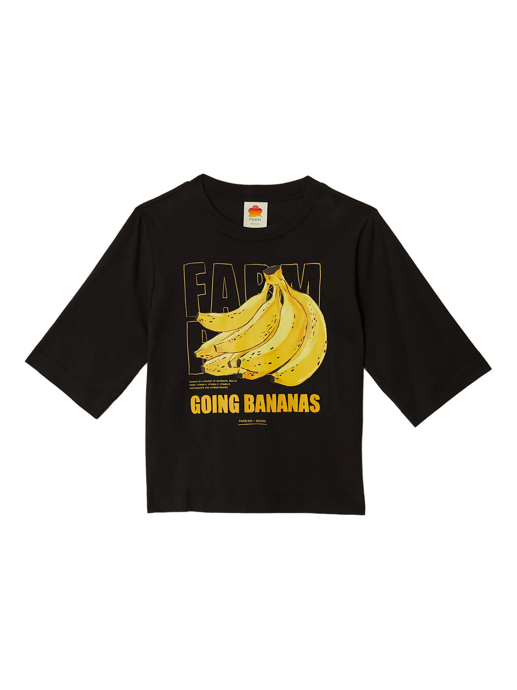 Топ с принтом Farm Rio, черный
Топ с принтом Farm Rio, черный