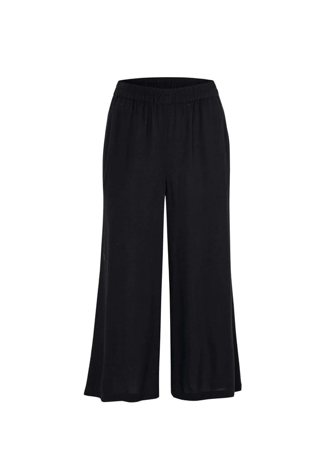 Короткий размер: брюки с поясом и декоративным элементом. Goldner, черный
Короткий размер: брюки с поясом и декоративным элементом. Goldner, черный