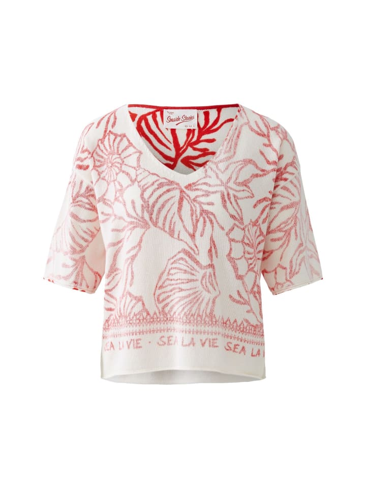 Свитер белого и красного цвета Oui
Свитер белого и красного цвета Oui