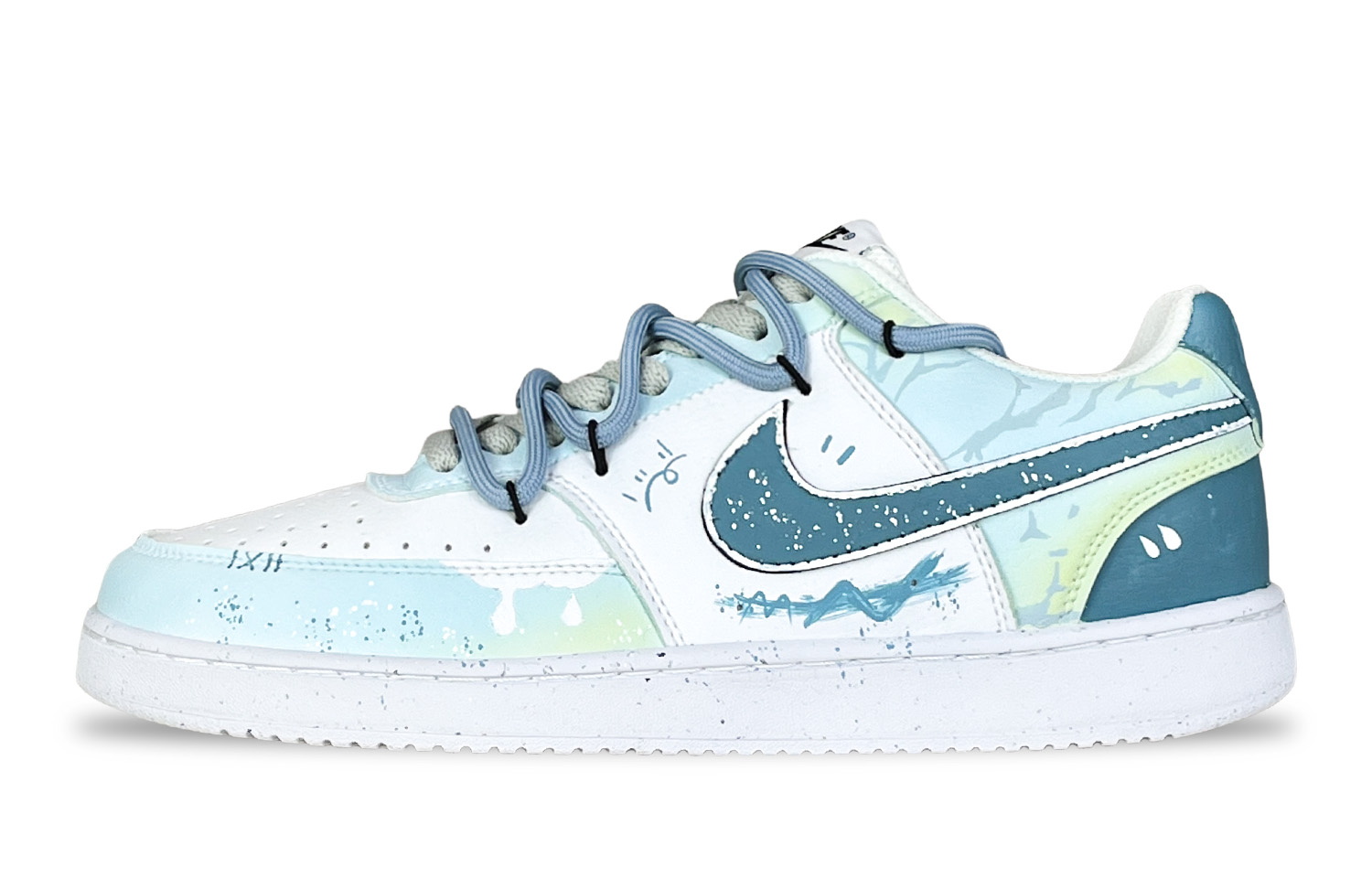 Nike Court Vision 1 Sea Salt Bubbles, Fú Blue Wave устойчивые к истиранию низкие скейтборд кроссовки мужские blue green white
Nike Court Vision 1 Sea Salt Bubbles, Fú Blue Wave устойчивые к истиранию низкие скейтборд кроссовки мужские blue green white