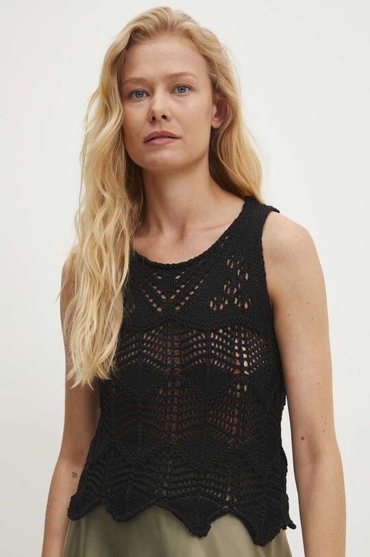 Хлопковый жилет Answear Lab, черный
Хлопковый жилет Answear Lab, черный