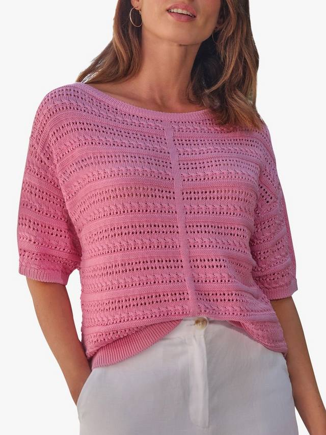 Топ из ажурной вязки Pure Collection, Dusky Pink
Топ из ажурной вязки Pure Collection, Dusky Pink