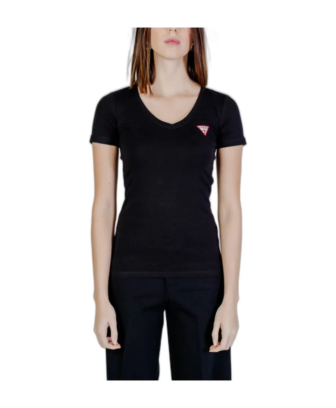 Черная хлопковая футболка Guess, черный
Черная хлопковая футболка Guess, черный