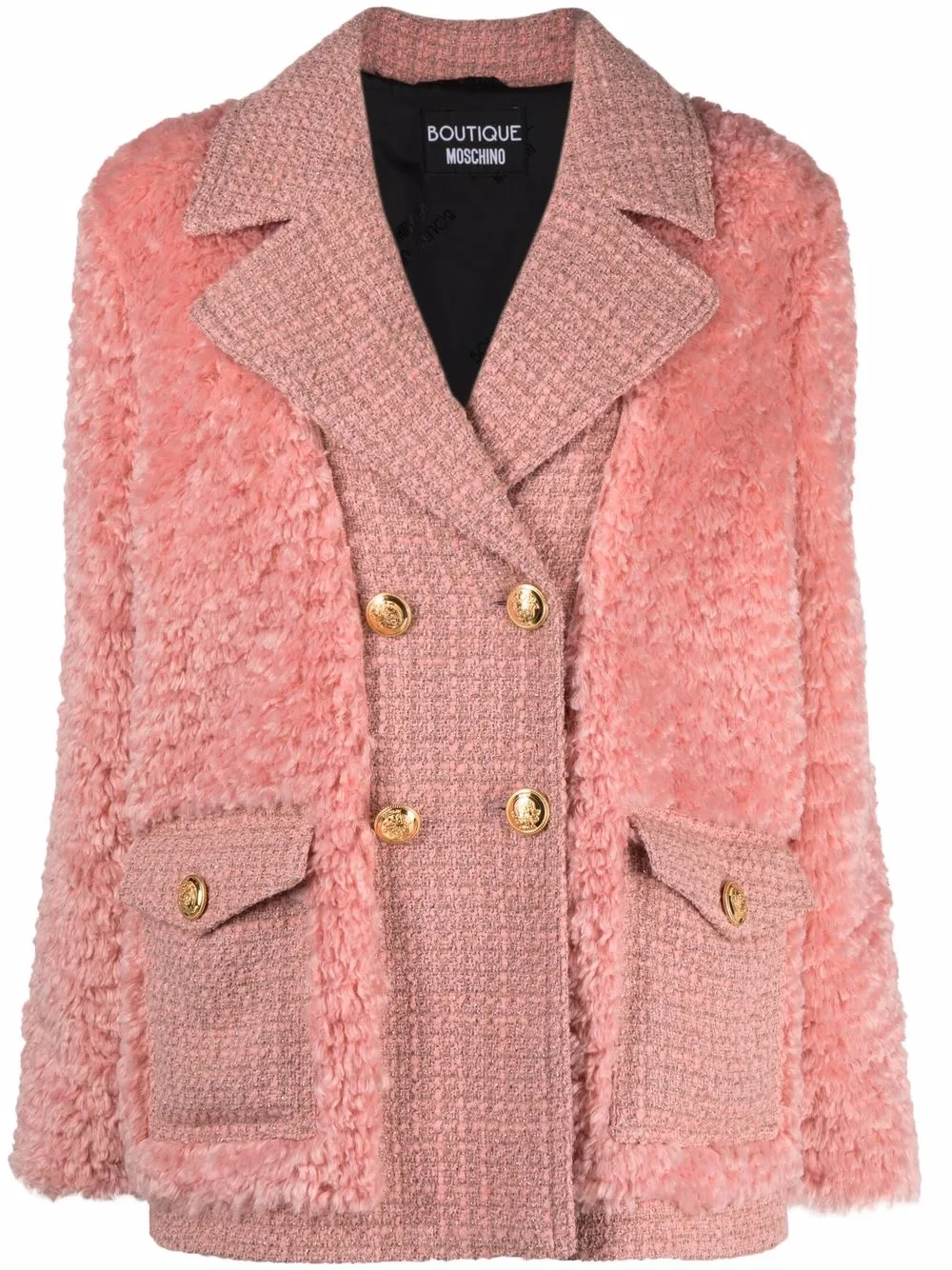 Двубортный блейзер Boutique Moschino, розовый
Двубортный блейзер Boutique Moschino, розовый